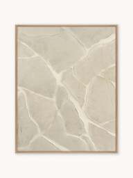 Hand-Painted Canvas Art White Trace - thumbnail 1