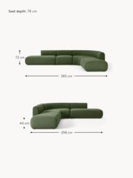 Modular Bouclé Corner Sofa Sofia (4-seater) - thumbnail 8