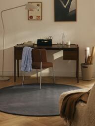 Round Hand-Woven Cotton Rug Lora - thumbnail 7