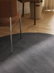 Round Hand-Woven Cotton Rug Lora - thumbnail 3