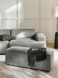 XL Corduroy Ottoman Melva, W 116 x D 42 cm - thumbnail 2