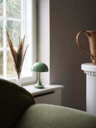Small Portable LED Table Lamp Panthella 160, Design Verner Panton - thumbnail 3