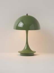 Small Portable LED Table Lamp Panthella 160, Design Verner Panton - thumbnail 2