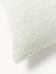 Washed Linen Duvet Cover Rinna with Fine Stripes - thumbnail 6