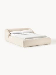 Upholstered Bouclé Bed Sofia