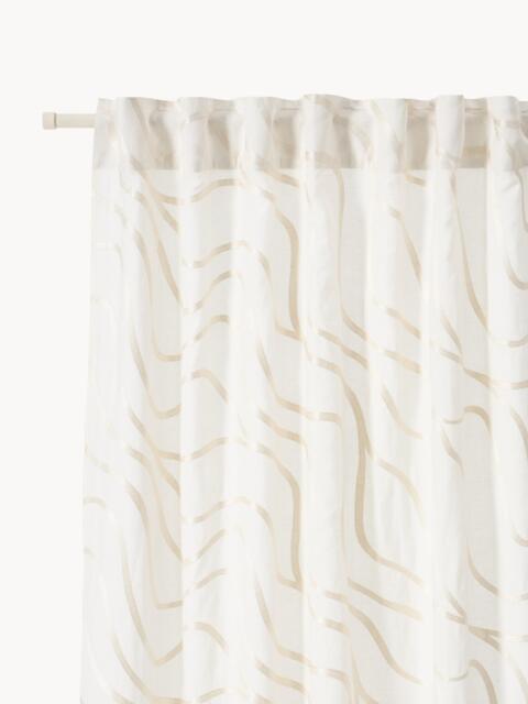 Light-Filtering Multi-Band Curtains Lidia, Set of 2, W 140 cm - image 1