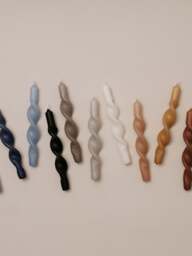 Handcrafted Tapered Candles Twist, Set of 2 - thumbnail 2