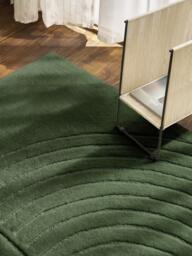 High-Low Wool Rug Mason, Hand-Tufted - thumbnail 2
