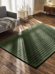 High-Low Wool Rug Mason, Hand-Tufted - thumbnail 7