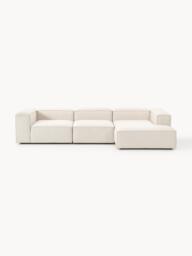 Linen Blend Modular Corner Sofa Lennon (4-seater) - thumbnail 1