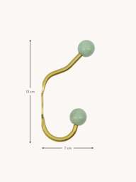Handmade Metal Wall Hooks Ball, Set of 2 - thumbnail 5