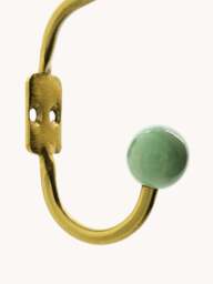 Handmade Metal Wall Hooks Ball, Set of 2 - thumbnail 2