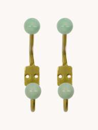 Handmade Metal Wall Hooks Ball, Set of 2 - thumbnail 3