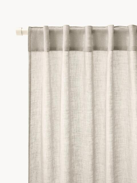 Light-Filtering Curtains Ibiza with Hidden Tab Top, Set of 2, W 135 cm - image 1