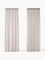 Light-Filtering Curtains Ibiza with Hidden Tab Top, Set of 2, W 135 cm - thumbnail 3
