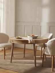 Round Dining Table Calary with Storage Space, in various sizes - thumbnail 2