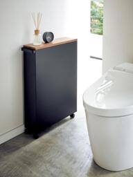 Bathroom Shelving Unit Tower with Wheels - thumbnail 4