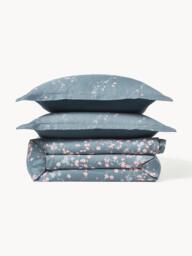 Cotton Sateen Duvet Cover Sakura with Floral Print - thumbnail 3