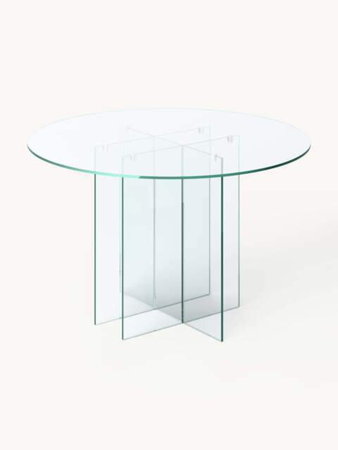 Round Glass Dining Table Anouk, in various sizes - image 1