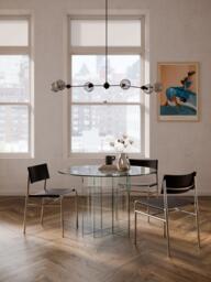 Round Glass Dining Table Anouk, in various sizes - thumbnail 2