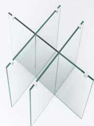 Round Glass Dining Table Anouk, in various sizes - thumbnail 7