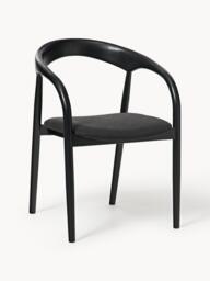 Ash Wood Dining Chair Camille with Seat Cushion - thumbnail 1