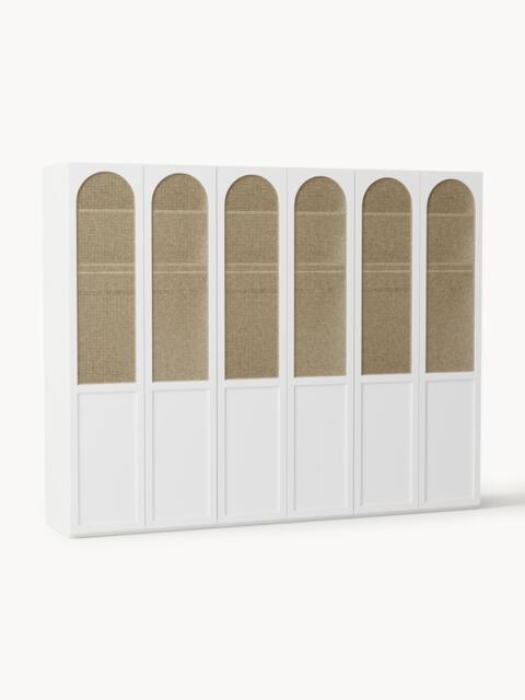 Modular Hinged Door Wardrobe Jeanne, 300 cm Wide, in various sizes