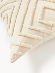 Cotton Percale Pillowcase Phil with Tufted Design - thumbnail 8