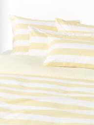 Striped Cotton Reversible Pillowcase Lorena - thumbnail 2