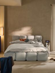 Upholstered Bouclé Bed Tayla - thumbnail 3