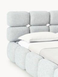 Upholstered Bouclé Bed Tayla - thumbnail 6