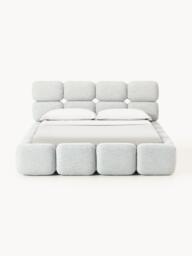 Upholstered Bouclé Bed Tayla - thumbnail 2