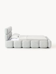 Upholstered Bouclé Bed Tayla - thumbnail 4