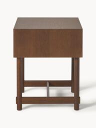 Oak Wood Bedside Table Diana with Drawer - thumbnail 4
