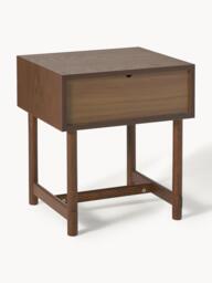 Oak Wood Bedside Table Diana with Drawer - thumbnail 5