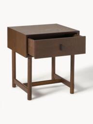 Oak Wood Bedside Table Diana with Drawer - thumbnail 6