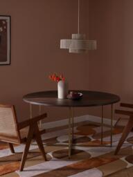Round Mango Wood Dining Table Luca, in various sizes - thumbnail 2