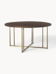 Round Mango Wood Dining Table Luca, in various sizes - thumbnail 1
