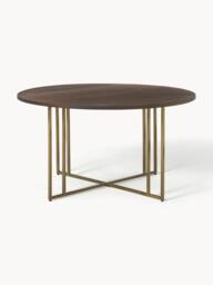 Round Mango Wood Dining Table Luca, in various sizes - thumbnail 3