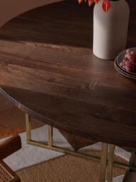 Round Mango Wood Dining Table Luca, in various sizes - thumbnail 8