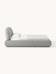 Upholstered Bouclé Bed Alba - thumbnail 3