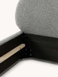 Upholstered Bouclé Bed Alba - thumbnail 7