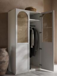 Modular Hinged Door Wardrobe Jeanne, 100 cm Wide, in various sizes - thumbnail 9