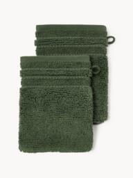 Wash Gloves Luxe with Striped Border, Set of 2 - thumbnail 2