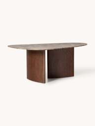 Organic Shaped Dining Table Meadow with Marble Top, in various sizes - thumbnail 1