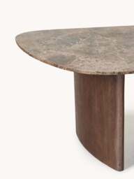 Organic Shaped Dining Table Meadow with Marble Top, in various sizes - thumbnail 4