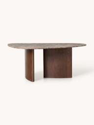 Organic Shaped Dining Table Meadow with Marble Top, in various sizes - thumbnail 2
