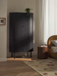 Compact Wardrobe Calary with Fluted Front - thumbnail 9