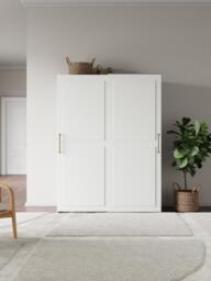 Modular Sliding Door Wardrobe Charlotte, 150 cm Wide, in various sizes - thumbnail 8