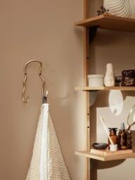 Handmade Brass Wall Hook Curvature - thumbnail 2
